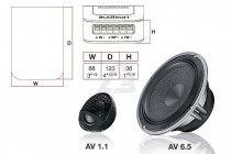 Кроссоверы Audison Voce AV CX 2W MB (пара) - 3
