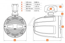 Морская акустика Hertz HTX 8 M-CL-W Coax 8' Clamp White (за 1 шт.) - 4