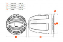 Морская акустика Hertz HTX 8 M-FL-W Coax 8' Flat White (за 1 шт.) - 3