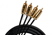 Кабели RCA Kicx Headshot RCA-44-5-SS (5м-4К) - 1