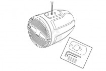 Морская акустика Hertz HTX 8 M-FL-C Coax 8' Flat Black (за 1 шт.) - 2