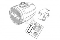 Морская акустика Hertz HTX 8 M-CL-C Coax 8' Clamp Black (за 1 шт.) - 3