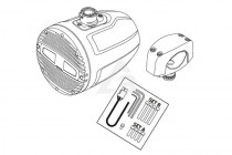 Морская акустика Hertz HTX 8 M-CL-W Coax 8' Clamp White (за 1 шт.) - 3